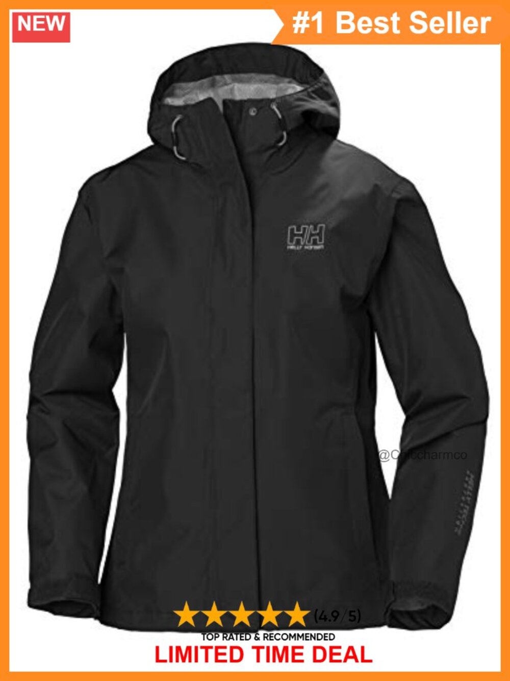 Helly Hansen Seven J Waterproof Windproof Breathable Rain Jacket